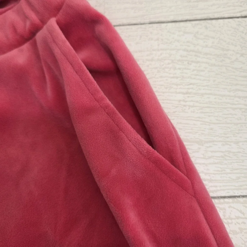 Juicy Couter Hot Pink Velour Jumpsuit | Y2K Lounge Set Piece Size Medium - Picture 7 of 7